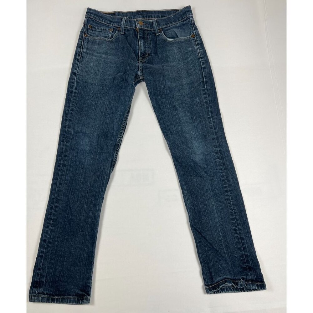 Levi's Men 32x30 Blue 511 Slim Fit Stretch Denim Jeans Dark Wash